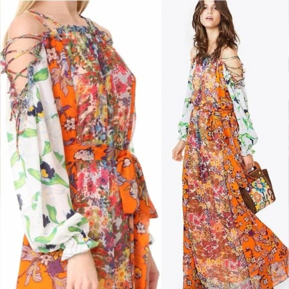 Tory Burch Runway Shasta Maxi Silk Dress - Picture 12 of 13